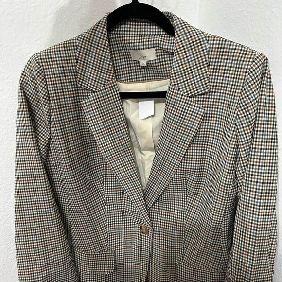 Loft Checked long Modern Blazer - Picture 4 of 11